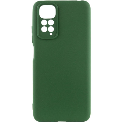 Чехол для Xiaomi Redmi Note 11 (Global)/Note 11S Lakshmi Silicone Cover Full Camera (AAA) Зеленый/Cyprus Green