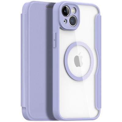 Чехол-книжка для iPhone 13/14 Dux Ducis Skin X Pro (MagSafe) Purple