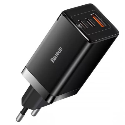 Сетевое зарядное (СЗУ) Baseus GaN5 Pro 65W 2Type-C+USB 100W EU (CCGP12020) Черный