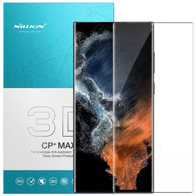 Защитное стекло для Samsung Galaxy S23 Ultra Nillkin (CP+ max 3D) Черный