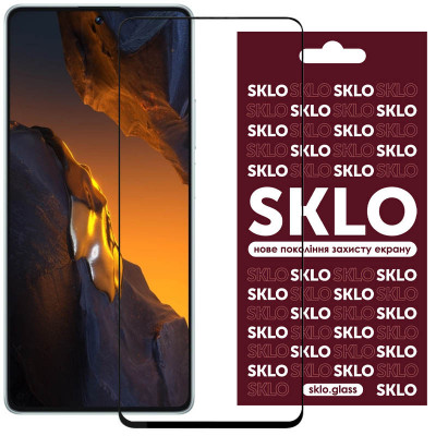 Защитное стекло для Xiaomi Poco F5 Pro SKLO 3D (full glue) Черный