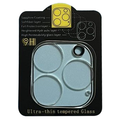Защитное стекло на камеру для Apple iPhone 14 Pro (6.1") / 14 Pro Max (6.7") Epik Full Block (тех.пак) Прозрачный