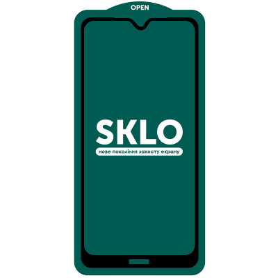 Защитное стекло для Xiaomi Redmi Note 8 / Note 8 2021 SKLO 5D (full glue) (тех.пак) Черный