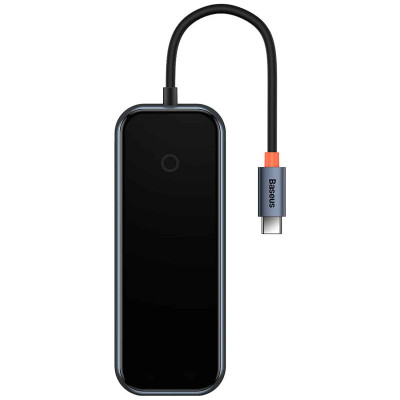 USB-хаб Baseus Type-C HDMI*1+USB3.0*2+USB2.0*1+Type-C PD&Data*1 WKJZ Серый