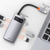 USB-хаб Baseus Metal Gleam Series 4-in-1 Type-C CAHUB-CY Серый