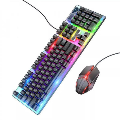 Игровая клавиатура + мышь Hoco GM18 Luminous Черный