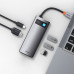 USB-хаб Baseus Metal Gleam Series 5-in-1 Type-C CAHUB-CX Серый
