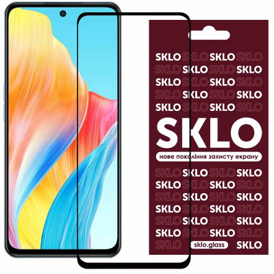 Защитное стекло для Oppo Reno 8 Pro SKLO 3D (full glue) Черный