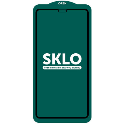 Защитное стекло для Apple iPhone 12 mini (5.4") SKLO 5D (тех.пак) Черный