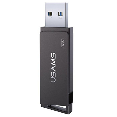 Флешка (флеш память USB) USAMS US-ZB197 USB 3.0 Rotatable High Speed Flash Drive 128 GB Серый