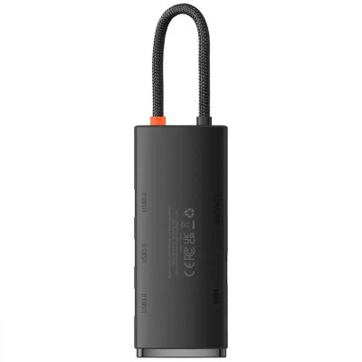 USB-хаб Baseus Lite Series 5in1 Type-C to HDMI + 3xUSB 3.0 + PD WKQX04 Черный