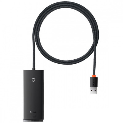 USB-хаб Baseus Lite Series 4in1 USB-A to 4xUSB 3.0 1m WKQX03 Черный