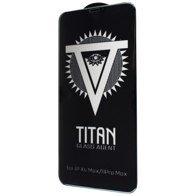 Защитное стекло для iPhone 11 Pro Max/XS Max TTech Titan Privat Черный