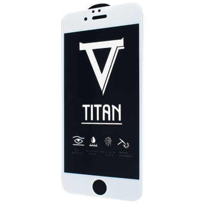 Защитное стекло для iPhone 6/6s TTech Titan Series Белый