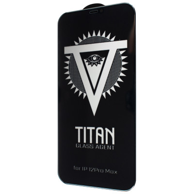 Защитное стекло для iPhone 12 Pro Max TTech Titan Privat Черный