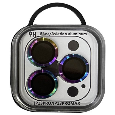 Защитное стекло на камеру для iPhone 13 Pro/13 Pro Max Epik Metal Classic Series Сиреневый