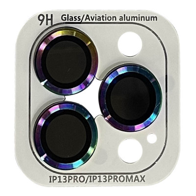 Защитное стекло на камеру для iPhone 13 Pro/13 Pro Max Epik Metal Classic Series Сиреневый