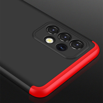 Чехол для Samsung Galaxy A72 4G/A72 5G GKK LikGus 360 Черный/Красный