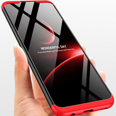 Чехол для Samsung Galaxy A72 4G/A72 5G GKK LikGus 360 Черный/Красный