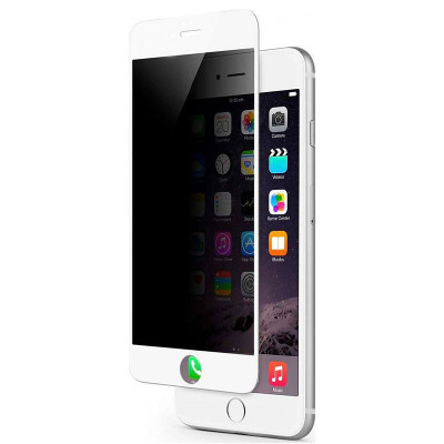 Защитное стекло для iPhone 7 Plus/8 Plus Epik Privacy 5D Series Белый