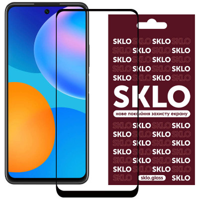 Защитное стекло для Huawei P Smart (2021) SKLO 3D Full Glue Черный
