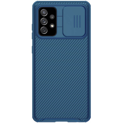 Чехол для Samsung Galaxy A72 4G/A72 5G Nillkin Camshield (шторка на камеру) Синий/Blue