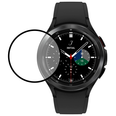 Защитная пленка для Samsung Galaxy Watch 4 (46 mm) Epik 3D Full Glue Series Черный