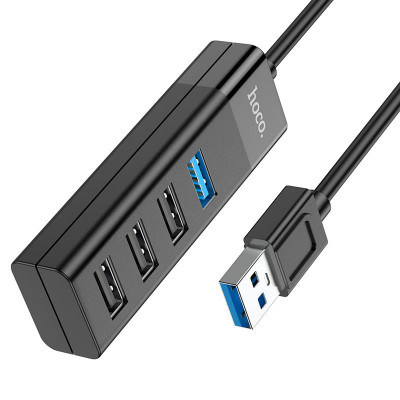 Переходник Hoco HB25 Easy mix 4in1 (USB to USB3.0+USB2.0*3)