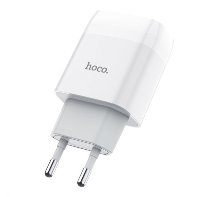 Сетевое зарядное (СЗУ) Hoco C73A (2USB/2.4A) Белый