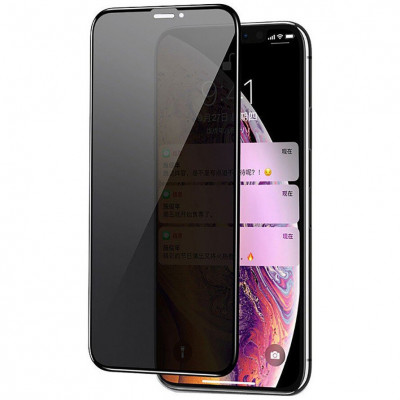 Защитное стекло для iPhone 12 Mini Epik Privacy 5D Series Черный