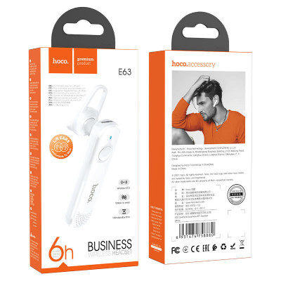 Bluetooth-гарнитура HOCO E63 Белый