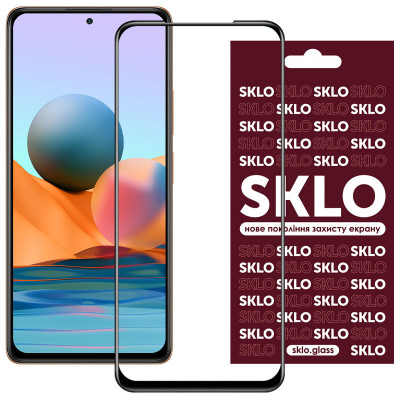 Защитное стекло для Xiaomi Redmi Note 10 Pro/Note 11 Pro/11 Pro 5G/K40 Pro/Note 10 Pro Max SKLO 3D Full Glue Черный