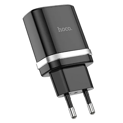 Сетевое зарядное (СЗУ) Hoco C12Q Smart QC3.0 (1USB/3A) Черный