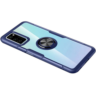 Чехол для Samsung Galaxy Note 20 Deen CrystalRing Бесцветный/Синий
