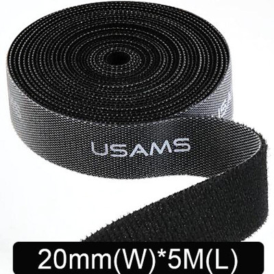 Стяжка-липучка для кабелей Usams US-ZB060 20mm * 5m
