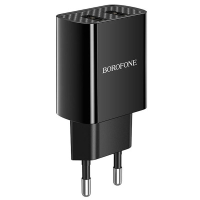 Сетевое зарядное (СЗУ) Borofone BA53A Powerway (2USB/2.1A) Черный