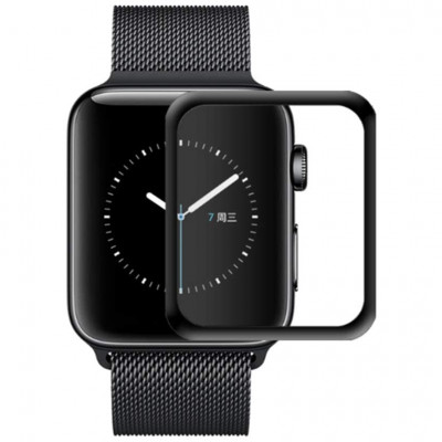 Защитная пленка для Apple Watch (44 mm) Epik 3D Full Glue Series Черный