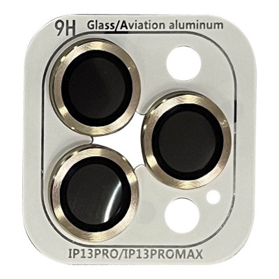 Защитное стекло на камеру для iPhone 12 Pro/11 Pro/11 Pro Max Epik Metal Classic Series Золотой