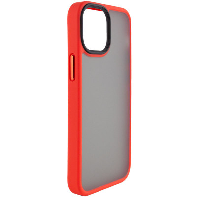 Чехол-накладка для iPhone 13 Epik Metal Buttons Series Красный