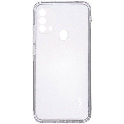 Чехол для Samsung Galaxy M21s GETMAN Clear 1.0 mm Бесцветный (прозрачный)