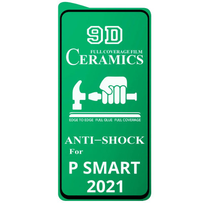 Защитная гидрогелевая пленка для Huawei P Smart (2021) Epik Ceramics 9D Series Черный