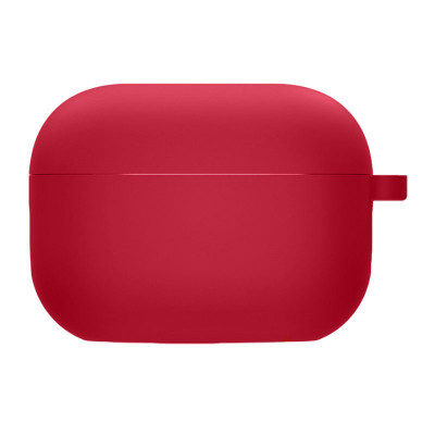Чехол для AirPods Pro Epik Microfiber Series Красный/Rose Red