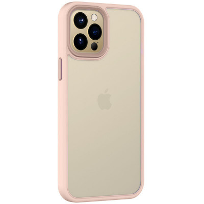 Чехол-накладка для iPhone 13 Pro Max Epik Metal Buttons Series Розовый