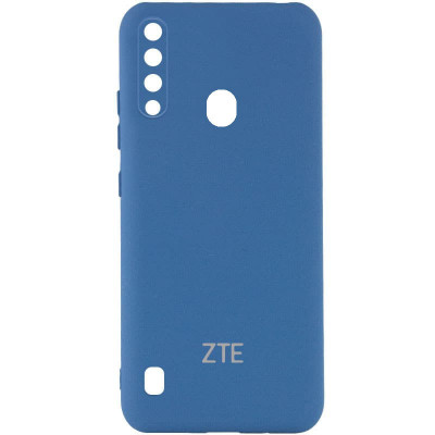 Чехол для ZTE Blade A7 Fingerprint (2020) Epik Silicone Cover My Color Full Camera (A) Синий/Navy blue