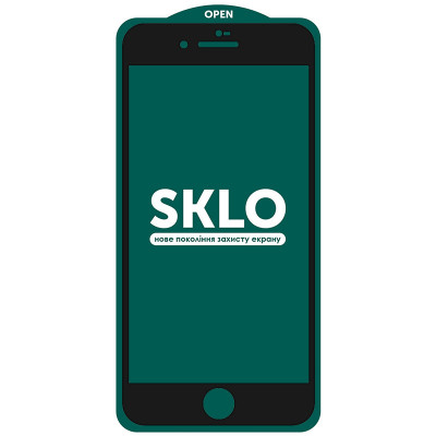 Защитное стекло для iPhone 7/8/SE (2020) SKLO 5D Full Series Черный