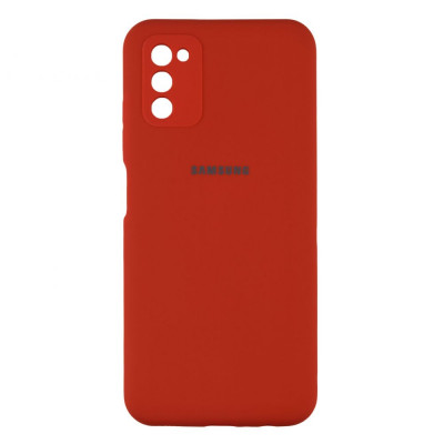 Чехол-накладка для Samsung A03s (A037) TTech Soft Touch Full with frame Series Красный