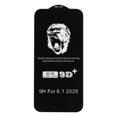 Защитное стекло для iPhone 12/12 Pro Monkey Monkey Series Черный