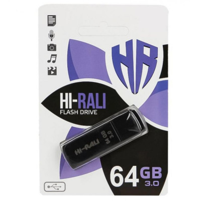 Флешка (флеш память USB) Hi-Rali Taga 64 GB Черный