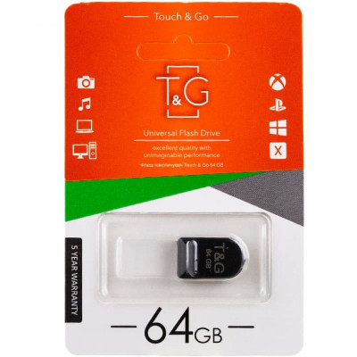 Флешка (флеш память USB) USB 3.0 T&G 64 GB Shorty 010 Черный