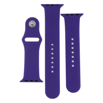 Ремешок для Apple Watch 42/44/45/49 mm TTech Band Silicone Two-Piece 34 Purple
